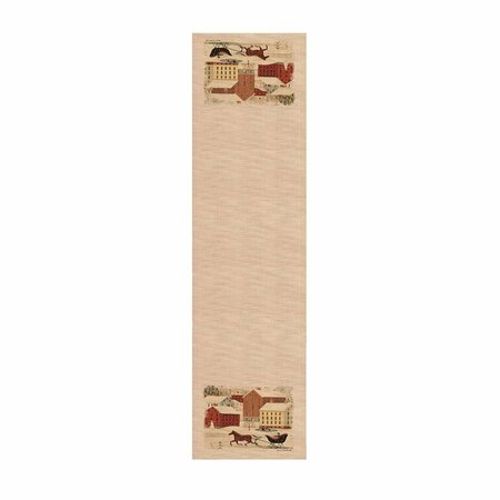 GB GIFTS 16 x 54 in. Sleigh Ride Table Runner, Natural GB3509047